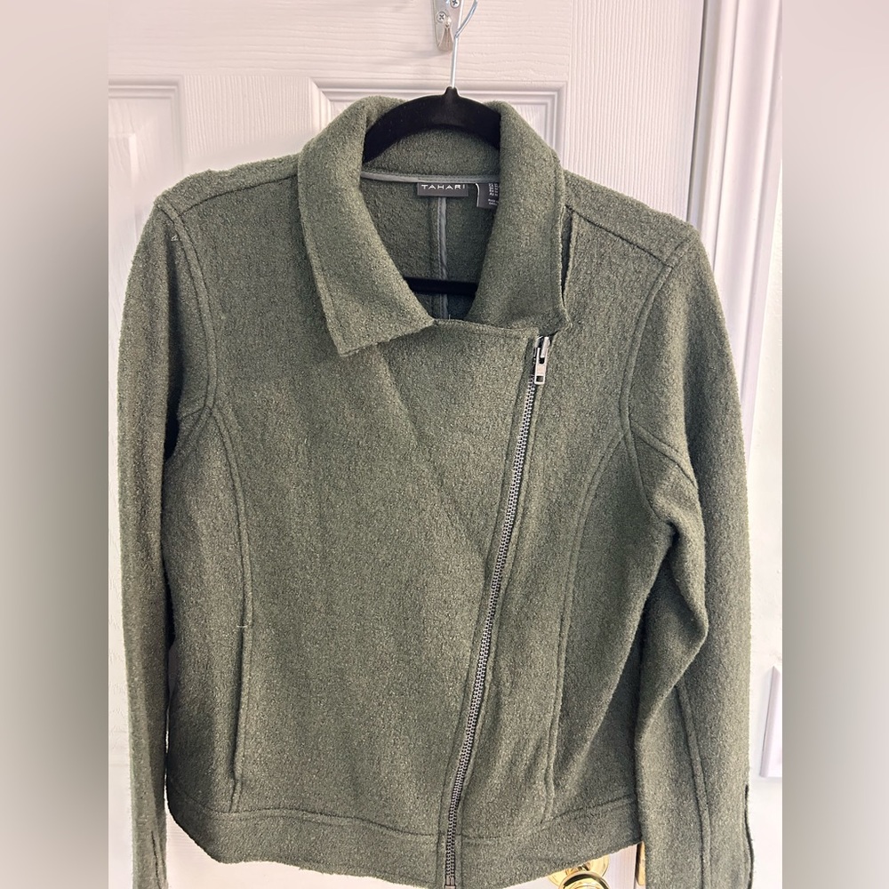 Wool Tahari Moto Jacket